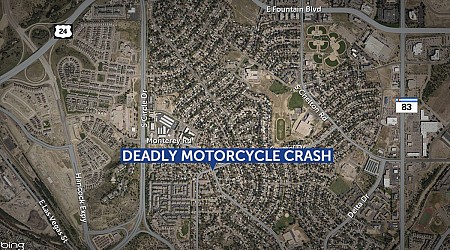 Motorcyclist killed in 2 vehicle crash in South East Colorado Springs, says police