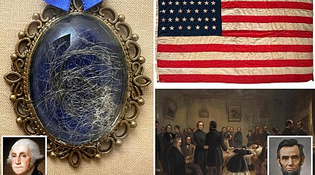 Presidential memorabilia, including a lock of Washington's hair, to be sold at NYC auction