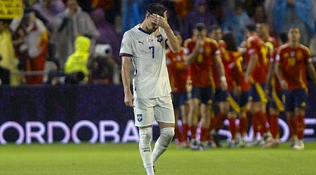 El uno x uno de Serbia en el partido ante España