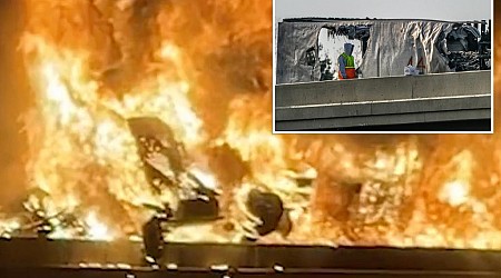 Michigan highway inferno kills at least 4 helpless motorists as semi truck slams into stopped traffic and explodes