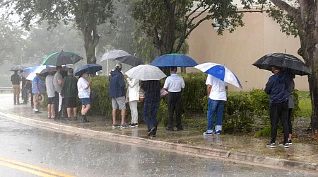 Election Day rain could soak voters in several swing states