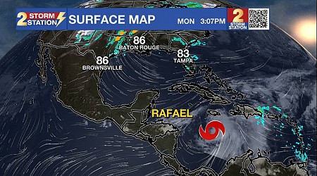 Monday PM Forecast: No sign of cooler weather; Rafael forms in the Caribbean