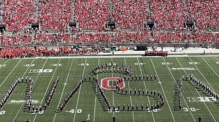 Ohio State Marching Band Performs Tribute to NASA