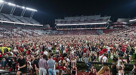 SEC fines South Carolina $250,000 after fans rush field following win over top 10 Texas A&M