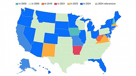 Workers in 4 states are up for a raise. This map shows the minimum wage in every state.