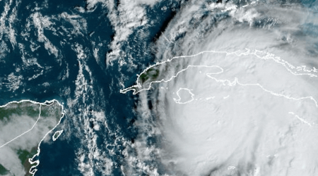 Rafael track map shows hurricane intensifying before Cuba landfall