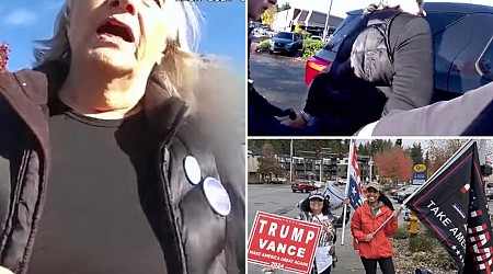 White woman arrested after attacking Hispanic Trump voters