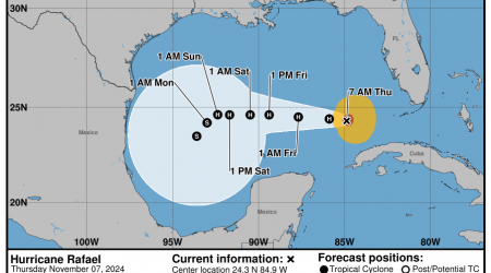 Hurricane Rafael's path still changing, NHC forecasts show. Will it still impact Texas?