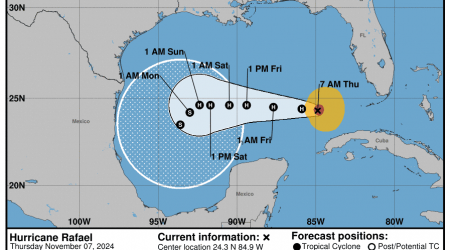 Hurricane Rafael tracker: Storm heads toward Gulf of Mexico after making landfall in Cuba