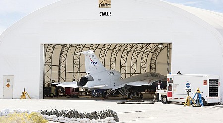 NASA's X-59 'quiet' supersonic jet test fires engine for 1st time