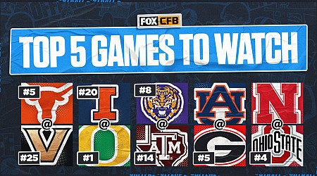 College football Week 9 preview: Five best games to watch this weekend