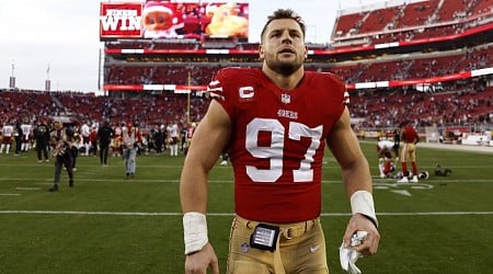 49ers star Nick Bosa fined for crashing interview wearing MAGA hat