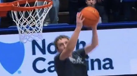 Maine’s dunking basketball manager is college hoops’ new viral star after Duke display