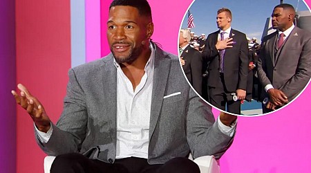 Michael Strahan lashes out at reporter when asked about national anthem