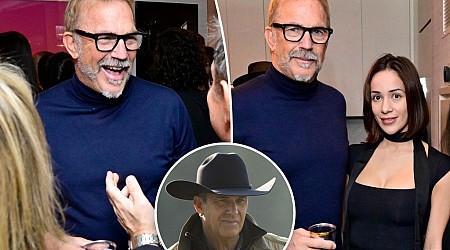 Kevin Costner parties it up in NYC with athlete Rainy Castaneda after 'Yellowstone' death