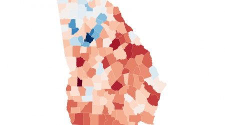 Atlanta Suburbs Defy a National Trend, Shifting Left