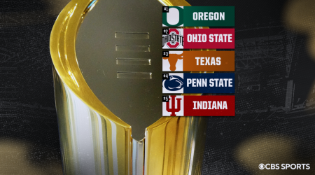 College Football Playoff Rankings: Oregon holds at No. 1 with Ohio State, Texas, Penn State, Indiana in tow