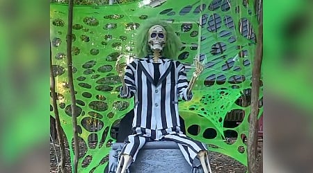 WATCH: Woman shows off incredible 'Beetlejuice'-themed Halloween display