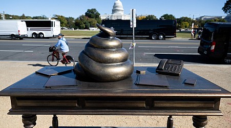 Poop on Pelosi's desk, a neo-Nazi tiki torch: Mysterious statues are popping up in D.C.