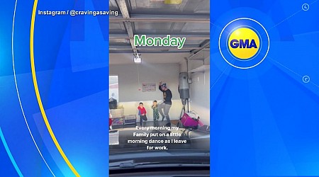 WATCH: Family sends mom off to work with dance party