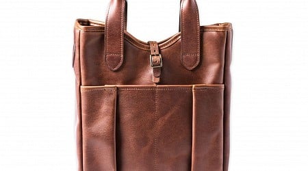 Tom Beckbe Leather Whiskey Tote