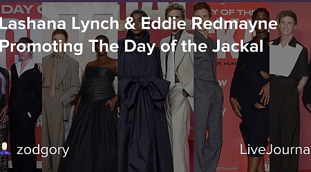 Lashana Lynch & Eddie Redmayne Promoting The Day of the Jackal