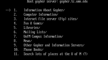 The Internet Gopher from Minnesota