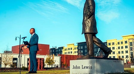 Statue of the late US Rep. John Lewis unveiled in his native Alabama