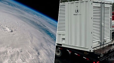 El huracán Milton dejó sin agua potable parte de Florida. Y entonces llegó una máquina para recolectar agua del aire