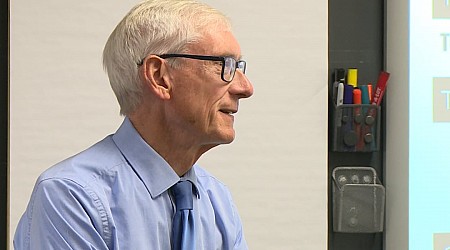 Tony Evers visits Wisconsin school in Merrillan