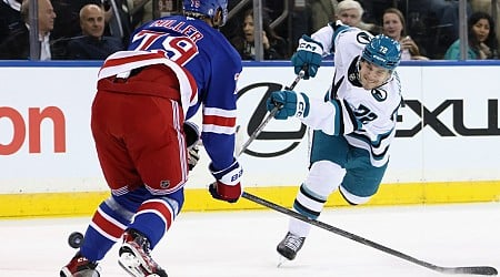 NHL: San Jose Sharks lose to Mika Zibanejad, New York Rangers