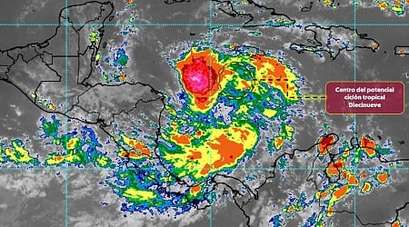 Se forma el potencial ciclón tropical 19, será la tormenta tropical Sara para el fin de semana y puede impactar en México