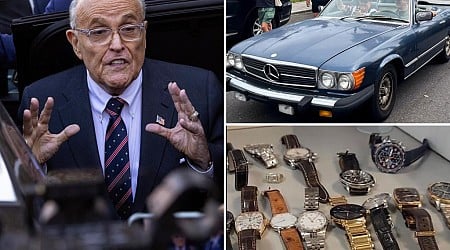 Rudy Giuliani has turned over his luxury watches and Mercedes in defamation case, lawyer says