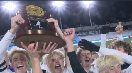 The Air Academy boys soccer team wins the Class 4A state championship