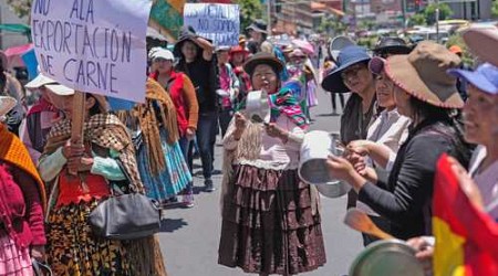 Protesta contra la inflación en Bolivia