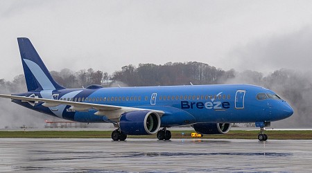 Breeze Airways Inaugurates Service Between Charleston, West Virginia & Newark