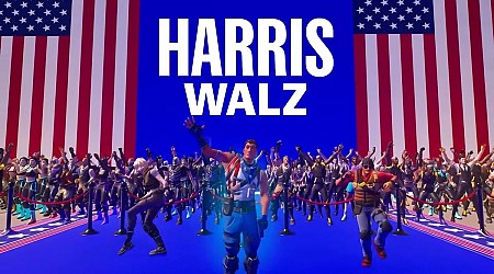 As US politics goes totally off the rails, Kamala Harris says to hell with it, let's start a Fortnite map