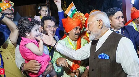 "Heartwarming": PM Modi on Indian diaspora's grand welcome in Nigeria