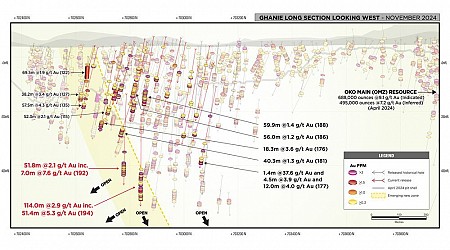 G2 Drills 114m @ 2.9 g/t Au & 51.8m @ 2.1 g/t Au Significantly Expanding New Gold Zone