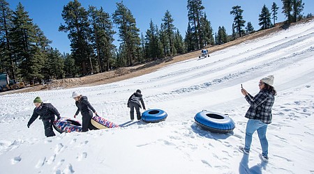 Storm brings winter vibes to Southern California mountain resorts