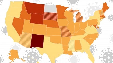 COVID Map Update: CDC Reveals States With 'High' Wastewater Viral Activity