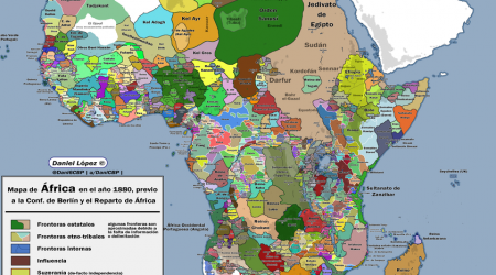 El impactante mapa de África antes de que Europa se repartiera el continente: un escenario con cientos de “países” y mil tribus