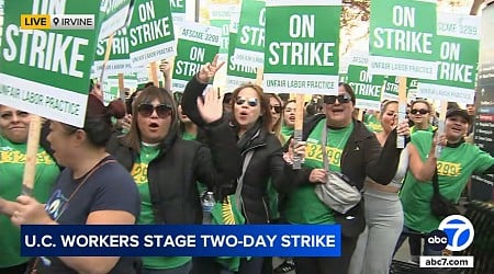 UC patient care and service workers launch 2-day strike across California