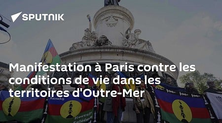 Manifestation à Paris contre les conditions de vie dans les territoires d'Outre-Mer