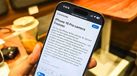 iPhone 16 Pro users are vexed by UI freezing and camera woes