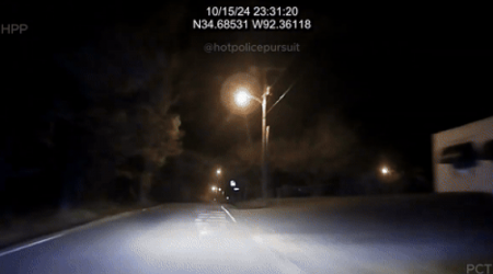 Cops Jump Cruiser At 100 MPH During Traffic Stop Chase