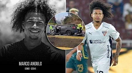 Muere con 22 años el jugador internacional Marco Angulo tras el accidente en el que fallecieron dos futbolistas