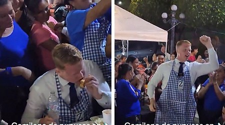 Mormon Missionary Dominates Pupusa-Eating Contest In El Salvador