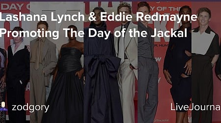 Lashana Lynch & Eddie Redmayne Promoting The Day of the Jackal