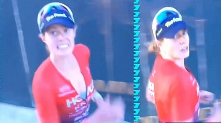 Triathlete Politely Asks Cameraman Not to Film Her From Behind